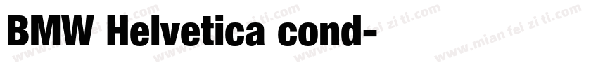 BMW Helvetica cond字体转换